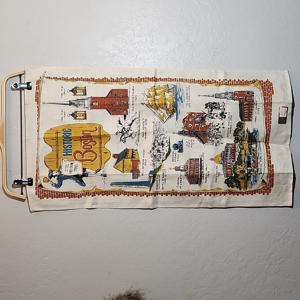 Historic Boston Tea Towel Souvenir